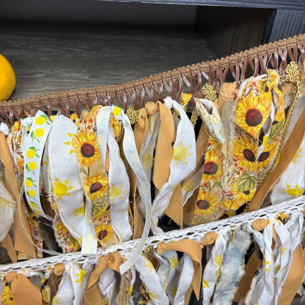 NWT Summer Boho Fabric Garland - Picture 9 of 11